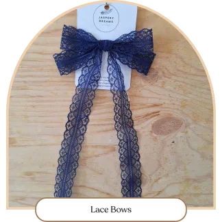 Handmade Lace Bows – Feminine Hair Accessory