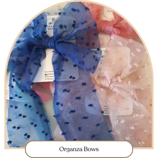 Organza Large Bows – Handmade Hair Accessory