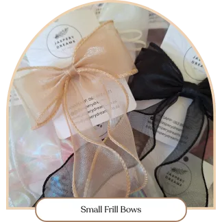 Small Frill Bows – Handmade Hair Accessory