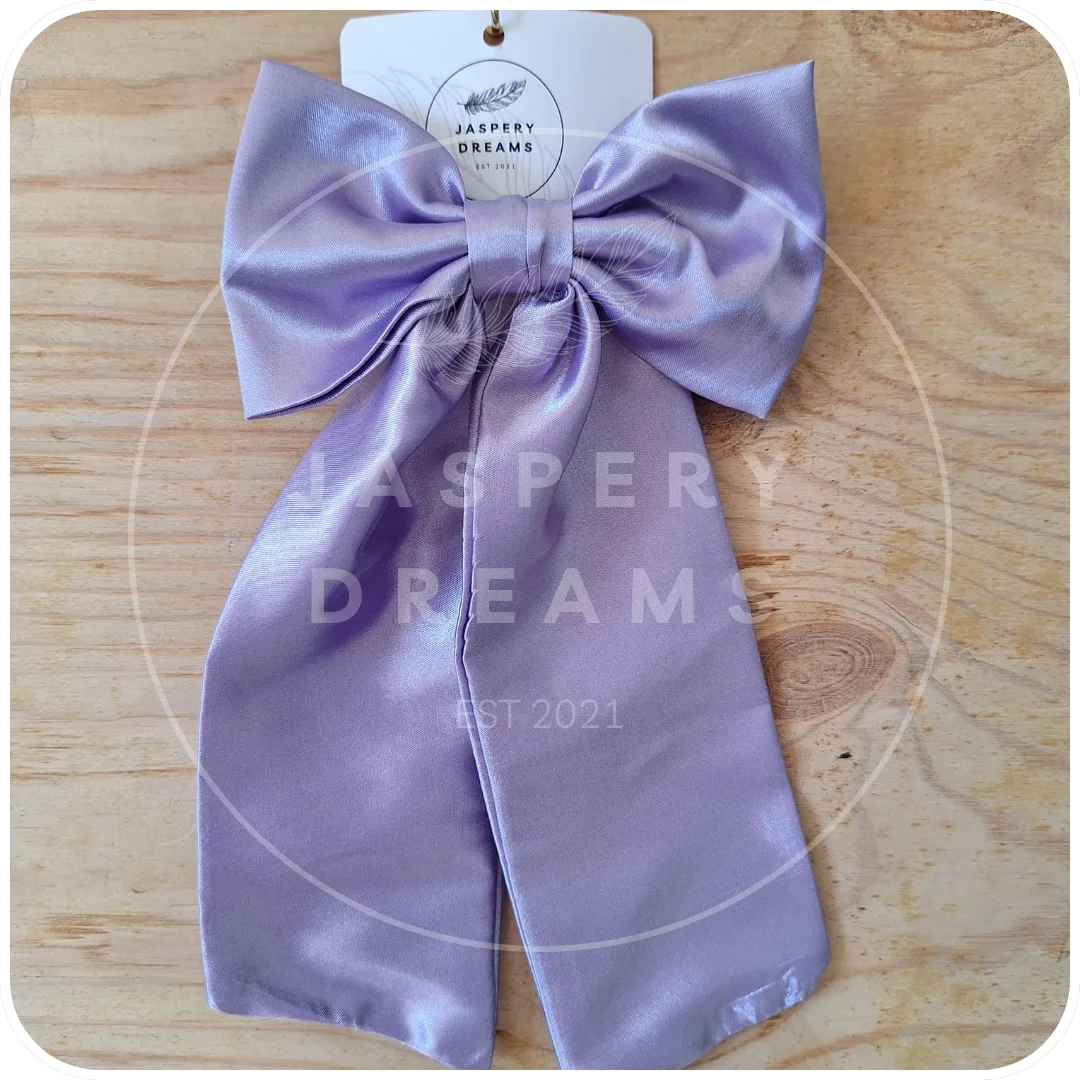 Lilac large standard hair bow