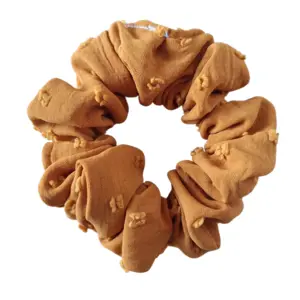 Mustard yellow hair scrunchie