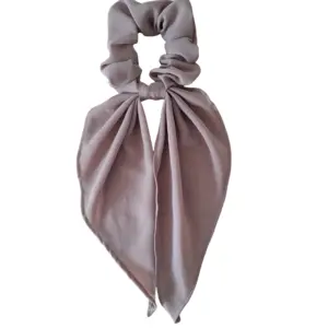 Beige scarf scrunchie