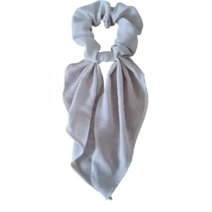 Cream scarf scrunchie