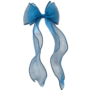 Emerald Organza Frill Bow