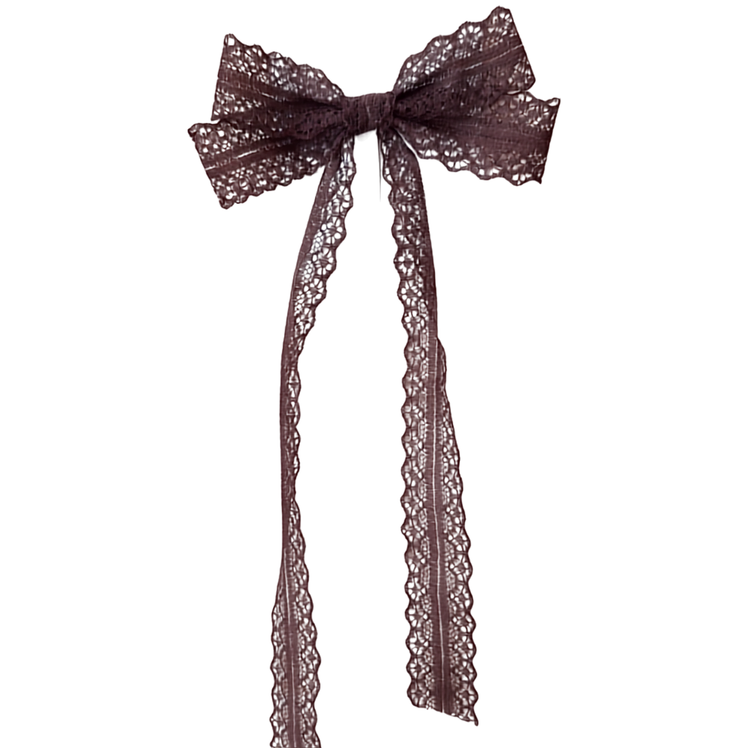 Brown Lace bow