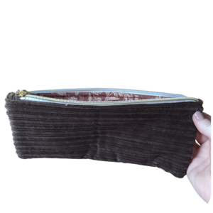 Coffee Brown Pencil Pouch