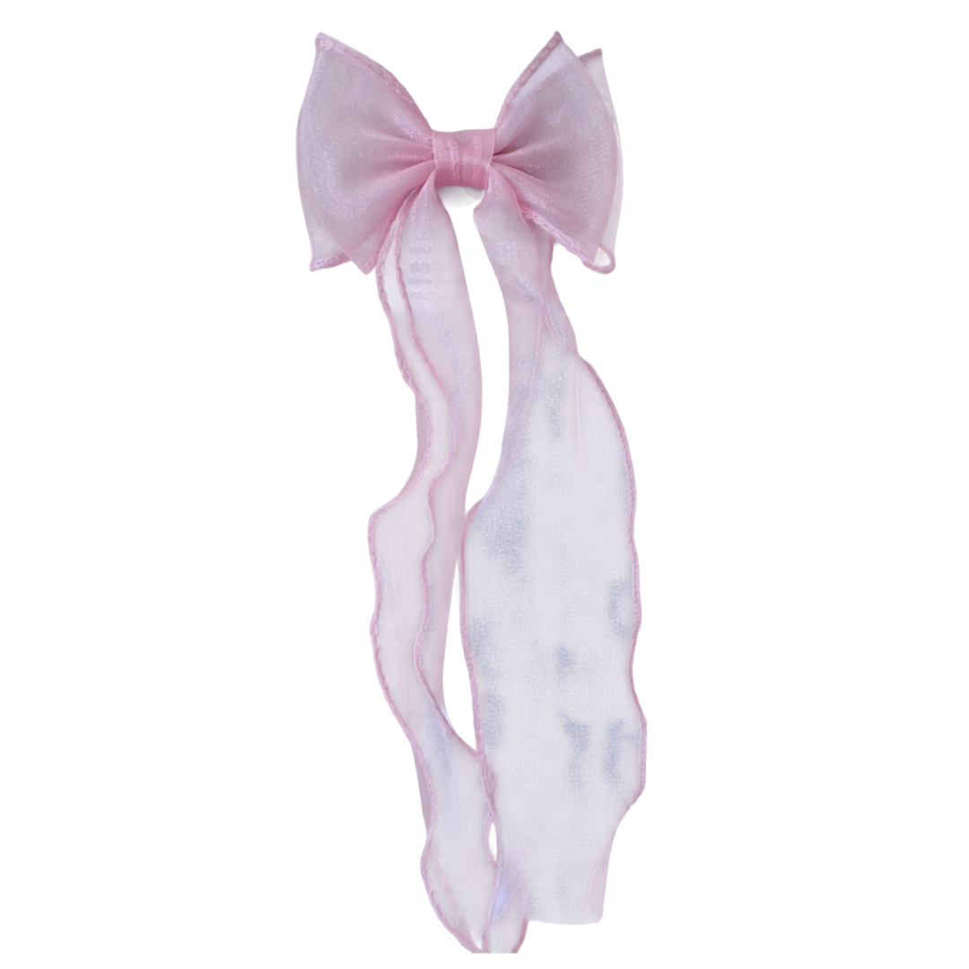 Baby Pink Frill Bow