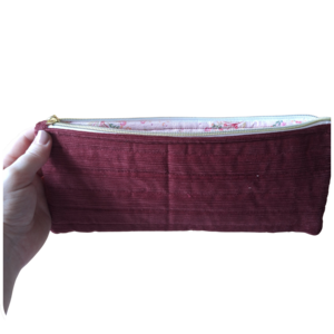 Burgundy Pencil Pouch