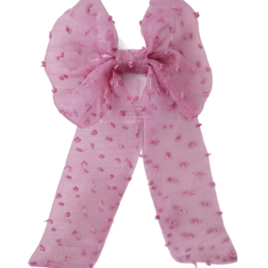 Dusty Pink Organza Bow