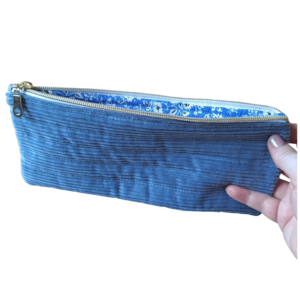 Dusty Blue Pencil Pouch