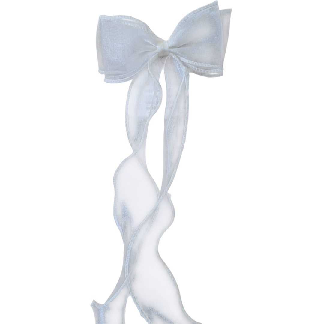 Cream Frill Bow