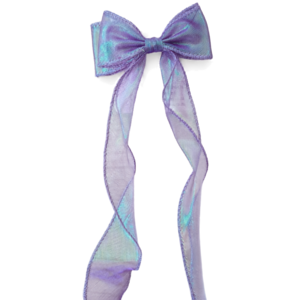 Shimmer purple Frill Bow