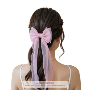 Baby Pink Frill Bow