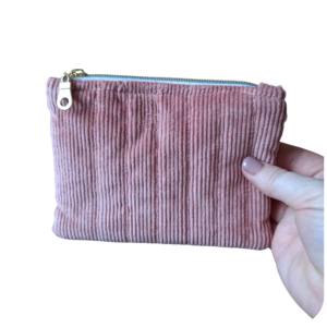 Peachy Pink Zipper Pouch