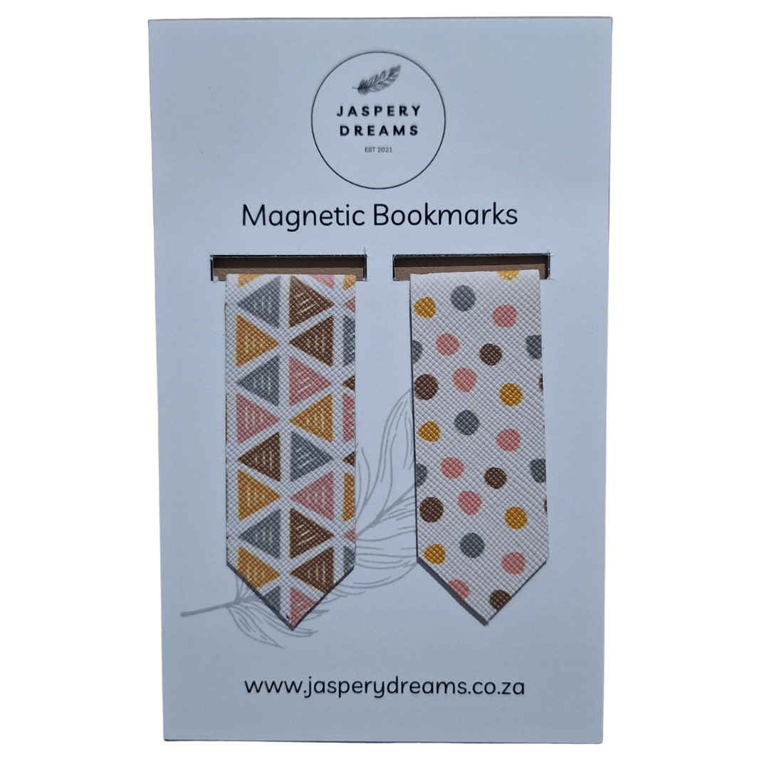 Boho Dots Magnetic Bookmark
