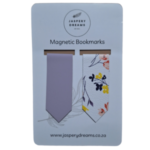 Lilac Floral Magnetic Bookmark