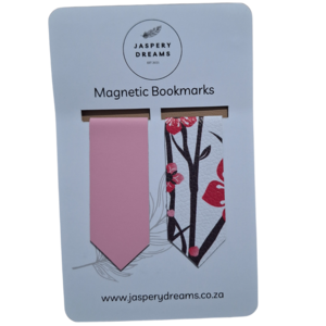 Pink Floral Magnetic Bookmark