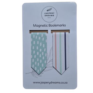 Minty Lines Magnetic Bookmark