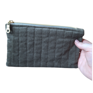 Olive Zipper Pouch