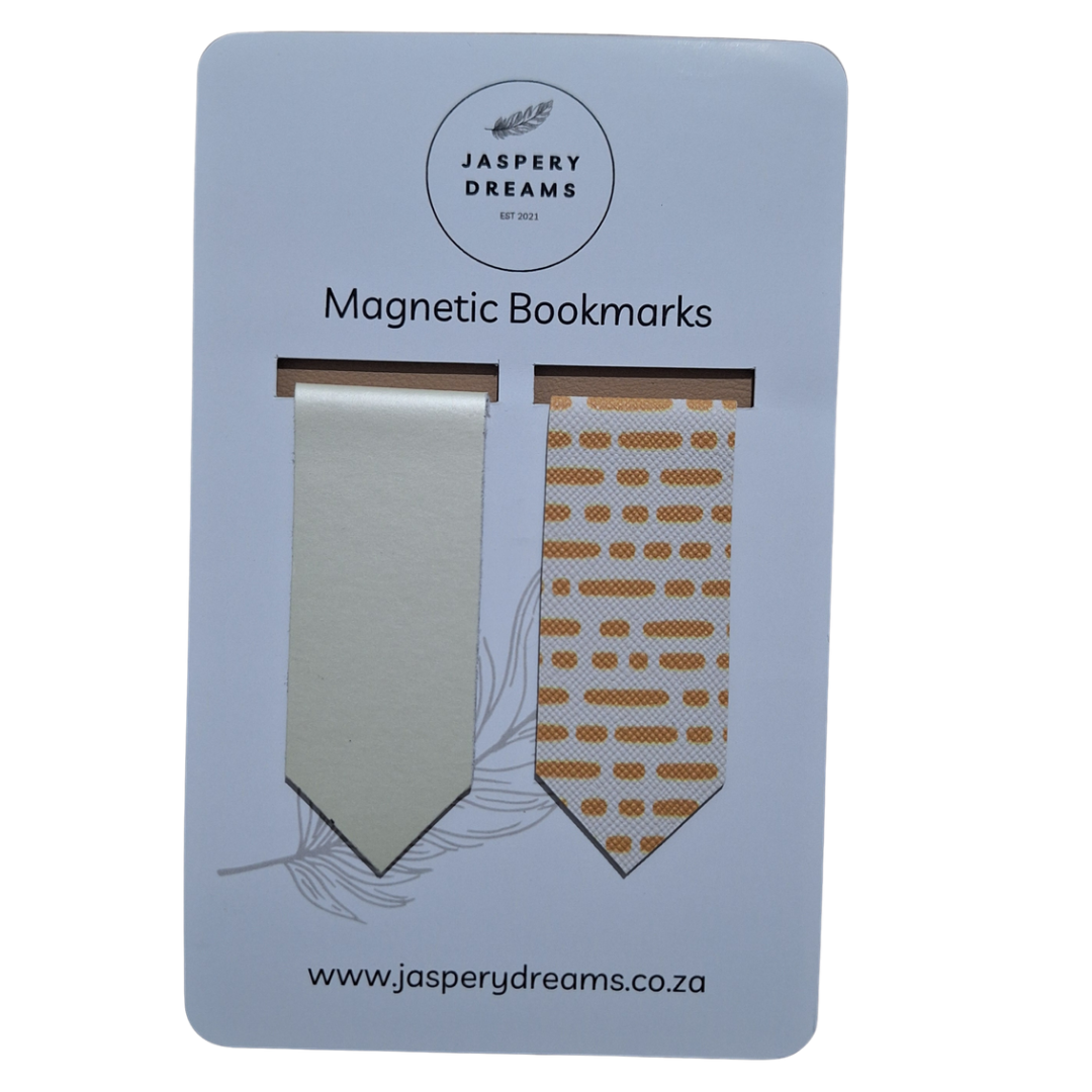 Creamy Lines Magnetic Bookmark