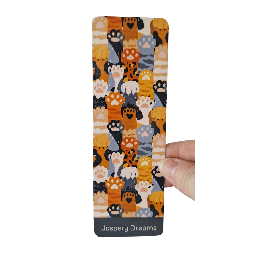 Kitty Paws Laminated Bookmark