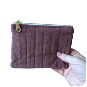 Brown Zipper Pouch