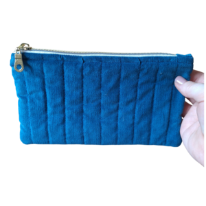 Blue Zipper Pouch