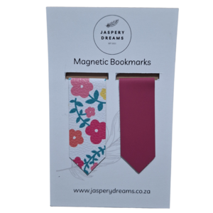 Magenta Floral Magnetic Bookmark