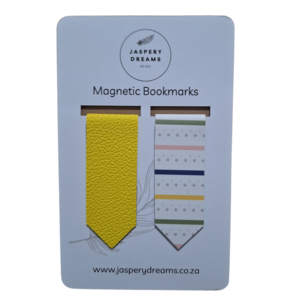 Yellow Lines Magnetic Bookmark