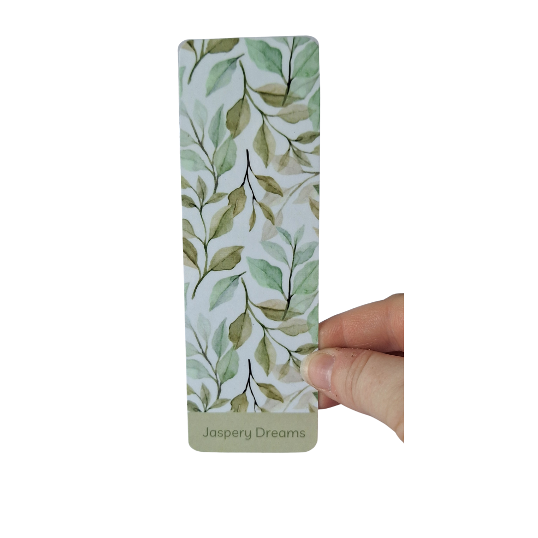Sage Leaves Laminated Bookmark
