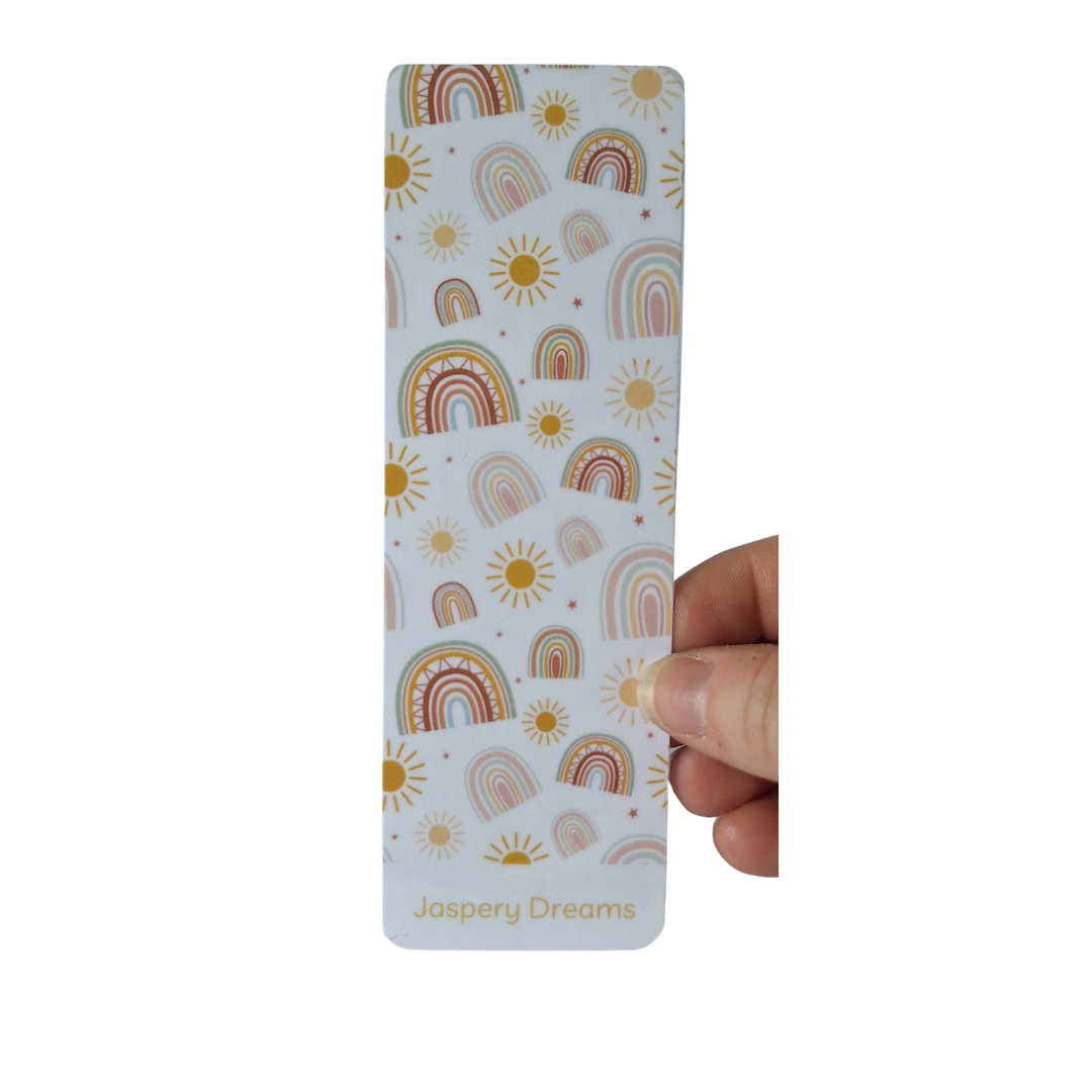 Pastel Rainbow Sunshine Laminated Bookmark