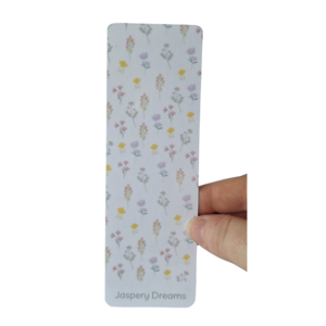 Pastel Floral Laminated Bookmark