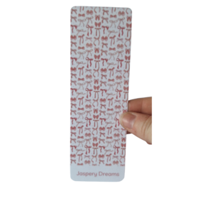 Pink Bows Laminated Bookmark