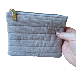 Grey Zipper Pouch