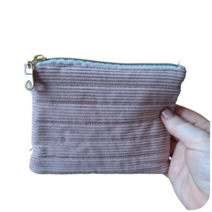 Dusty Pink Zipper Pouch