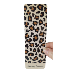 Leopard Print Laminated Bookmark