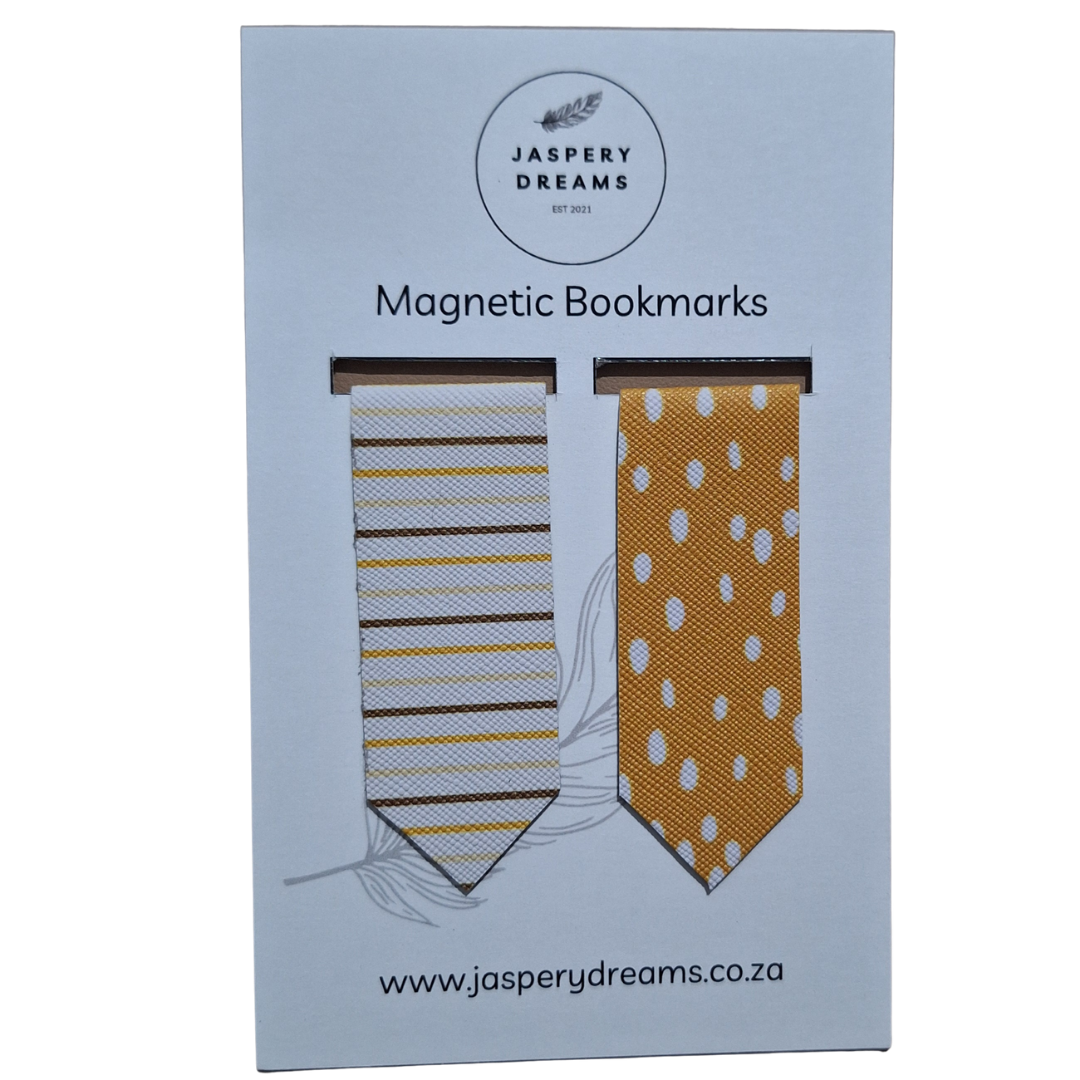Mustard Lines Magnetic Bookmark